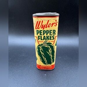 Vintage Wyler’s Pepper Flakes Can